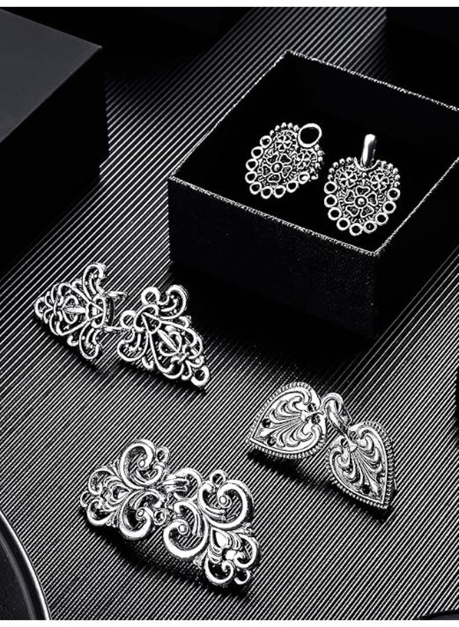 Ucanbe 4PCS Vintage Sweater Swirl Clips | Retro Shawl & Cardigan Collar Clasp | Dress & Shirt Brooch Clip - Image 3